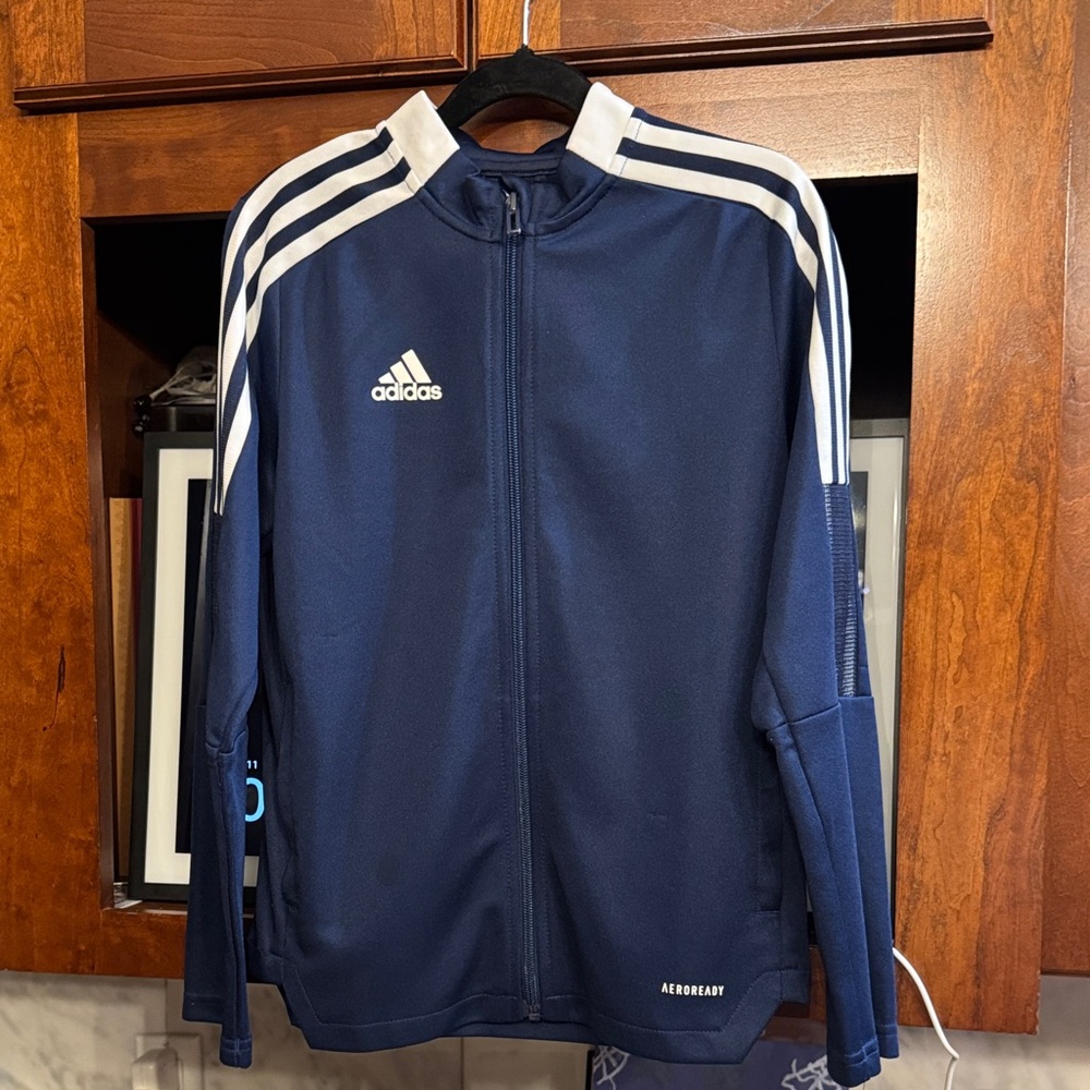 Adidas Kids Navy Blue Training Jacket Size Small or 9/10